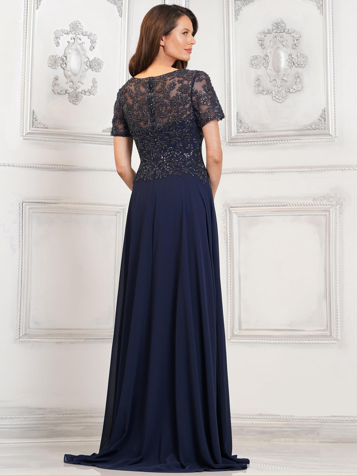 Mother of the Bride Dresses Mother of the Bride A Line Long Dress Navy