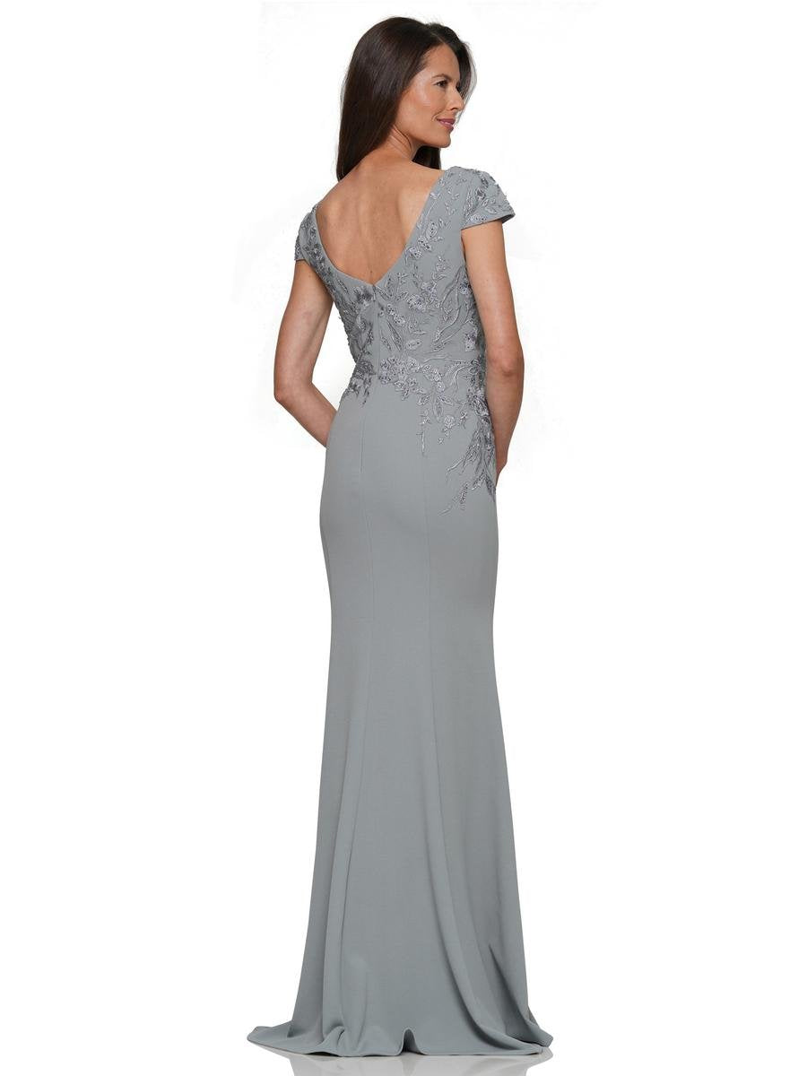 Formal Dresses Fit and Flare Side Ruffle Sash Long Formal Dress Seaglass