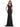 Formal Dresses Fitted Fit and Flare Long Formal Gown Black