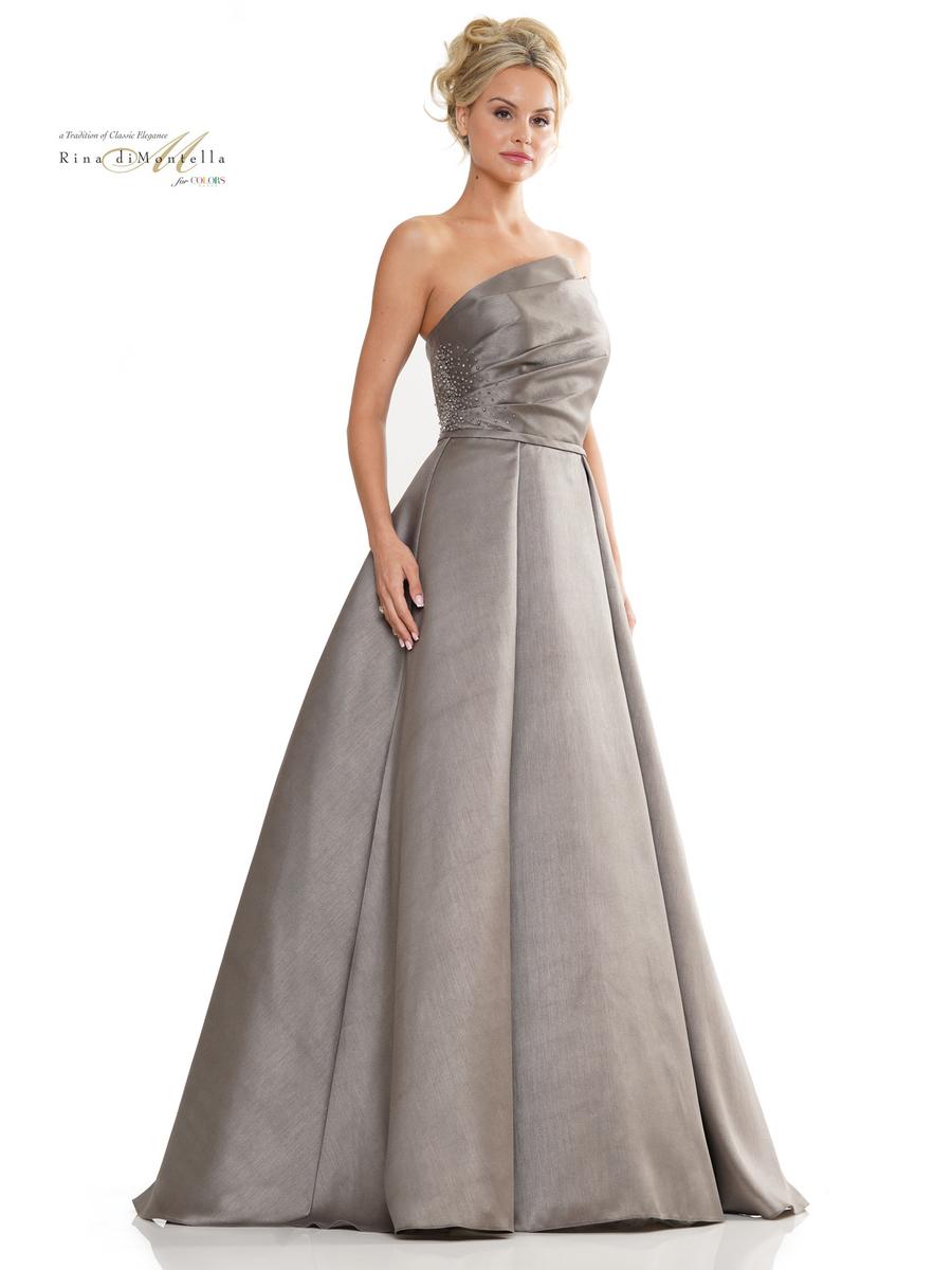 Rina di Montella RD2981 Long A Line Formal Gown