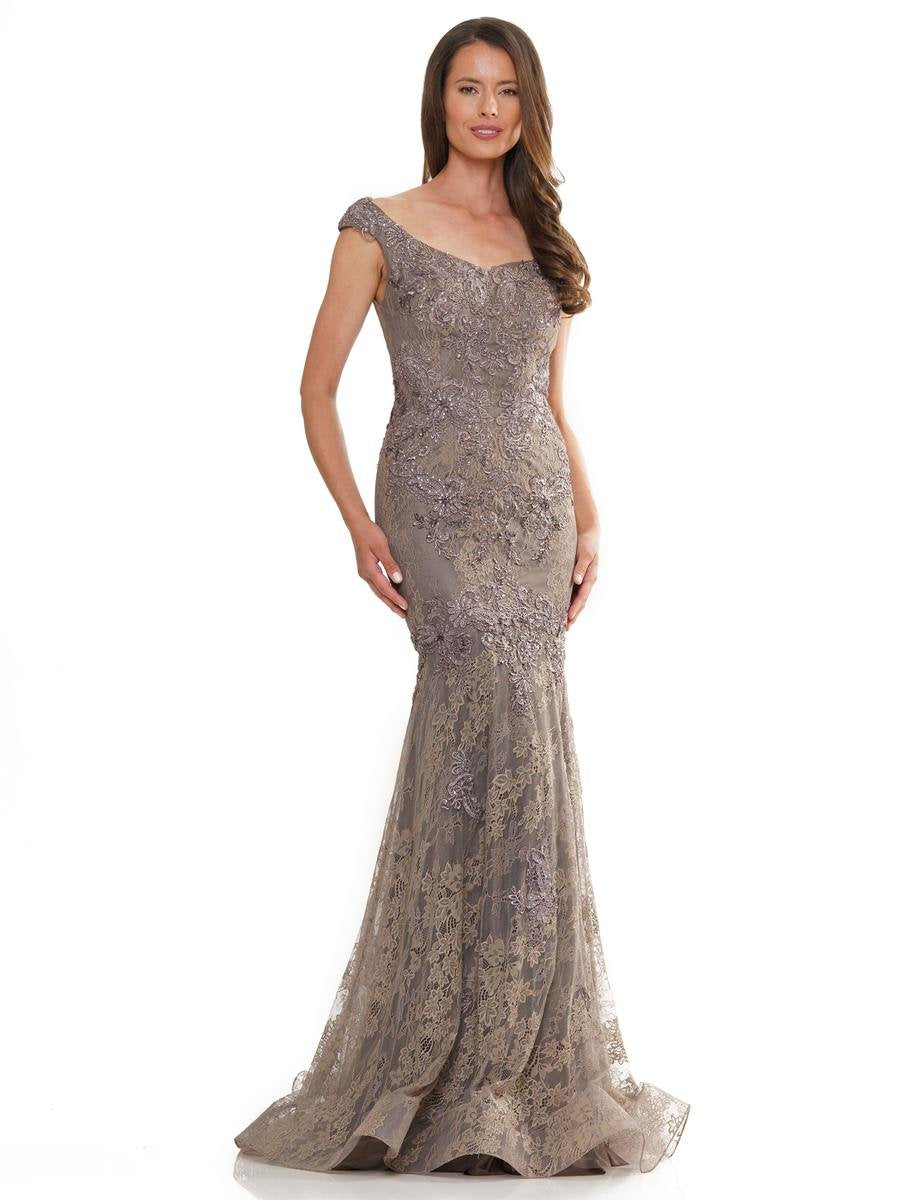 Formal Dresses Fitted Long Formal Dress Coffee