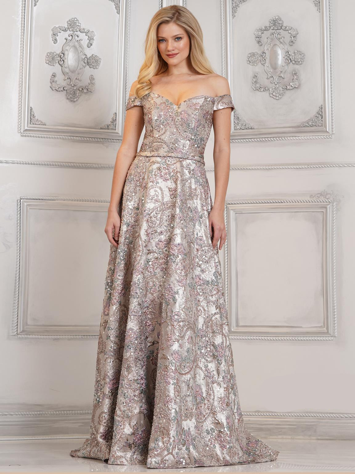 Formal Dresses Long A Line Formal Prom Dress Rose Multi