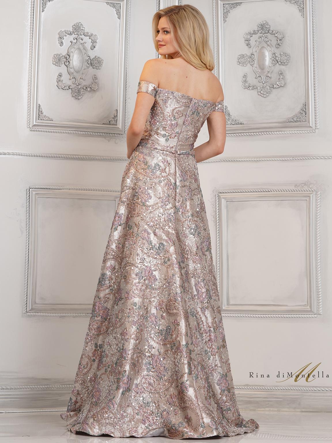 Rina di Montella RD3105 Long A Line Formal Evening Prom Dress