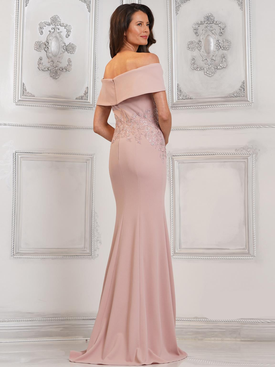 Formal Dresses Formal Fit and Flare Long Dress Rose