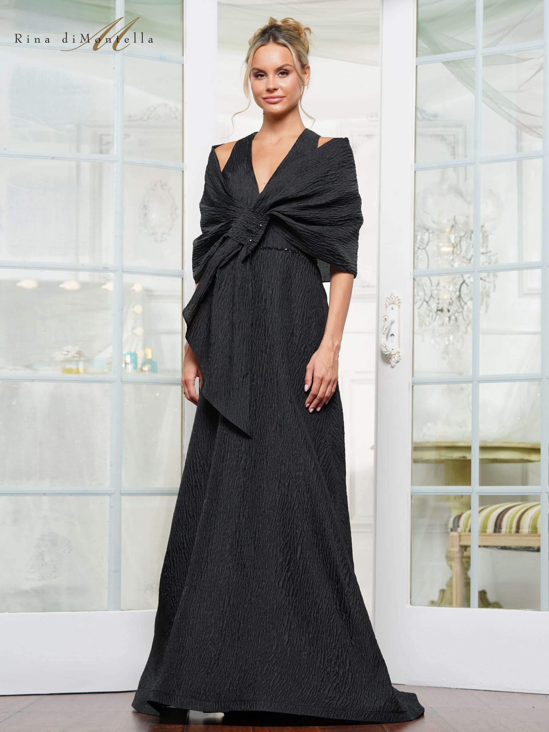 Rina di Montella RD3121 A Line Long Formal Evening Dress The Dress Outlet Rina di Montella RD3121 A Line Long Formal Evening Dress The Dress Outlet