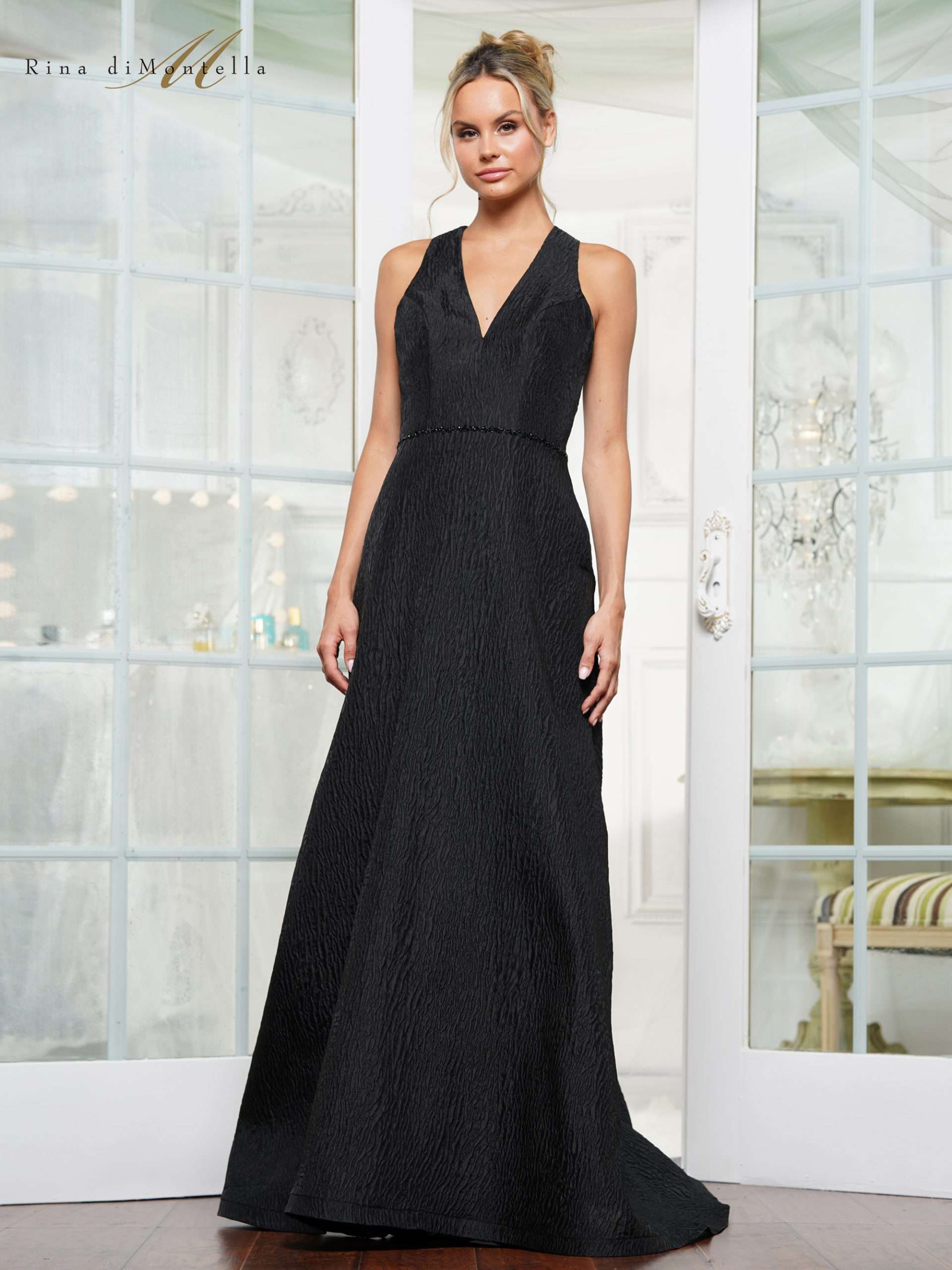 Rina di Montella RD3121 A Line Long Formal Evening Dress