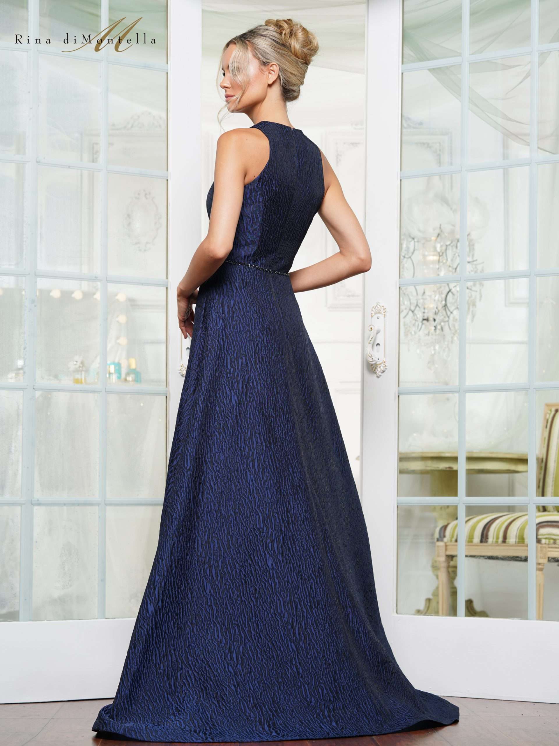 Rina di Montella RD3121 Plus Size Long Formal A Line Evening Dress