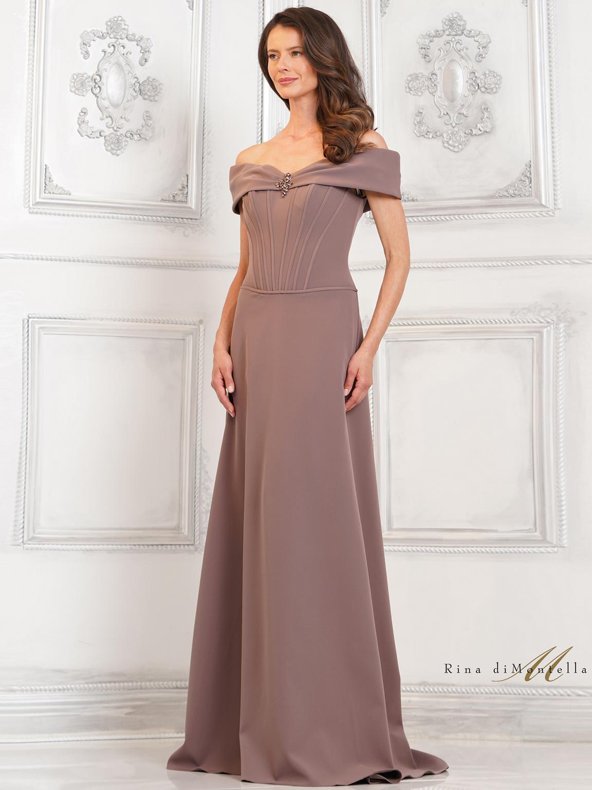 Rina di Montella RD3131 Fitted Formal Evening Long Gown