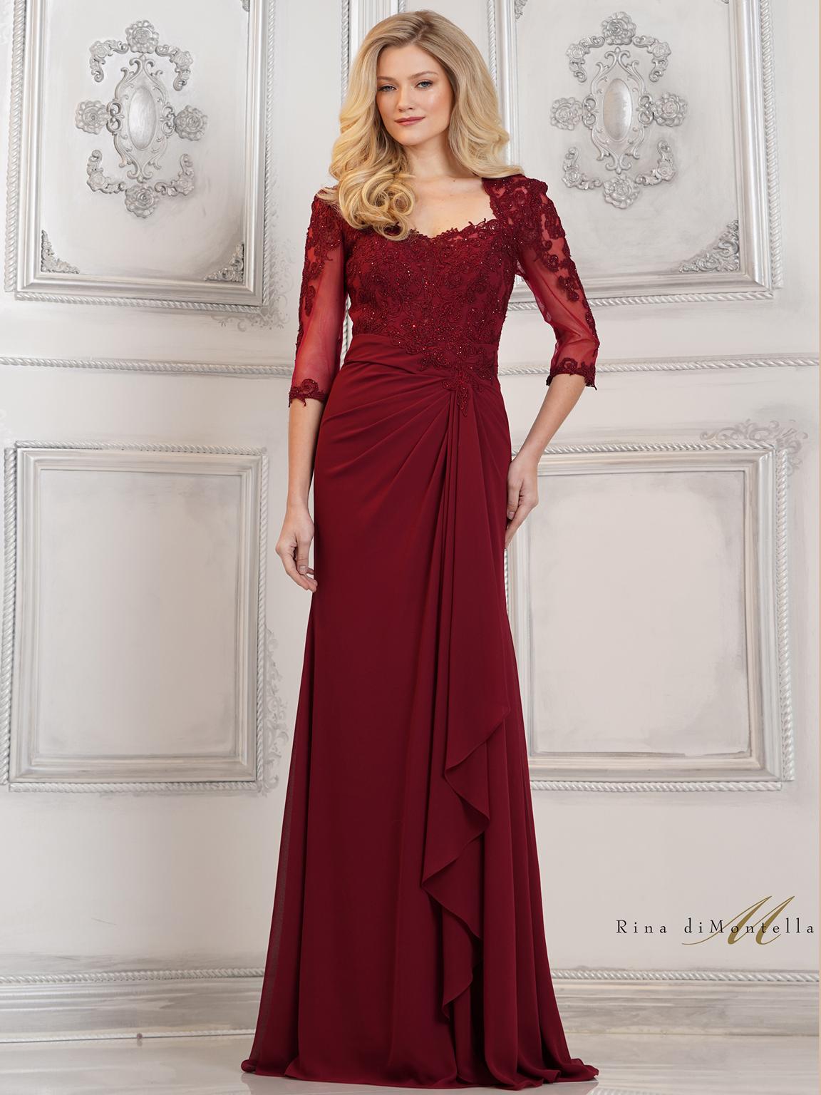 Rina di Montella RD3132 Long Formal Fitted Evening Dress