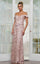 Plus Size Dresses Formal Evening Long Fitted Plus Size Dress Rose