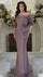 Formal Dresses Formal Fitted Long Ruffle Evening Dress Victorian Lilac