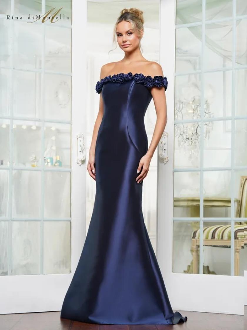 Formal Dresses Formal Long Fitted formal Dress Navy