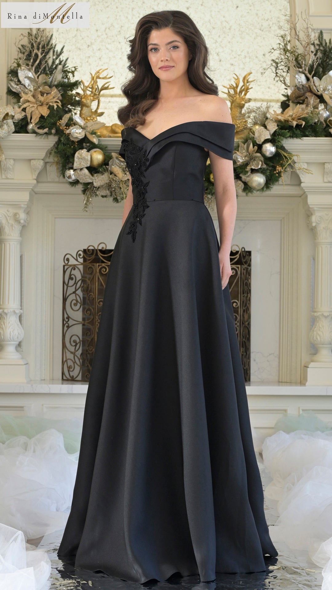 Rina di Montella RD3218 Formal Long A Line Evening Dress