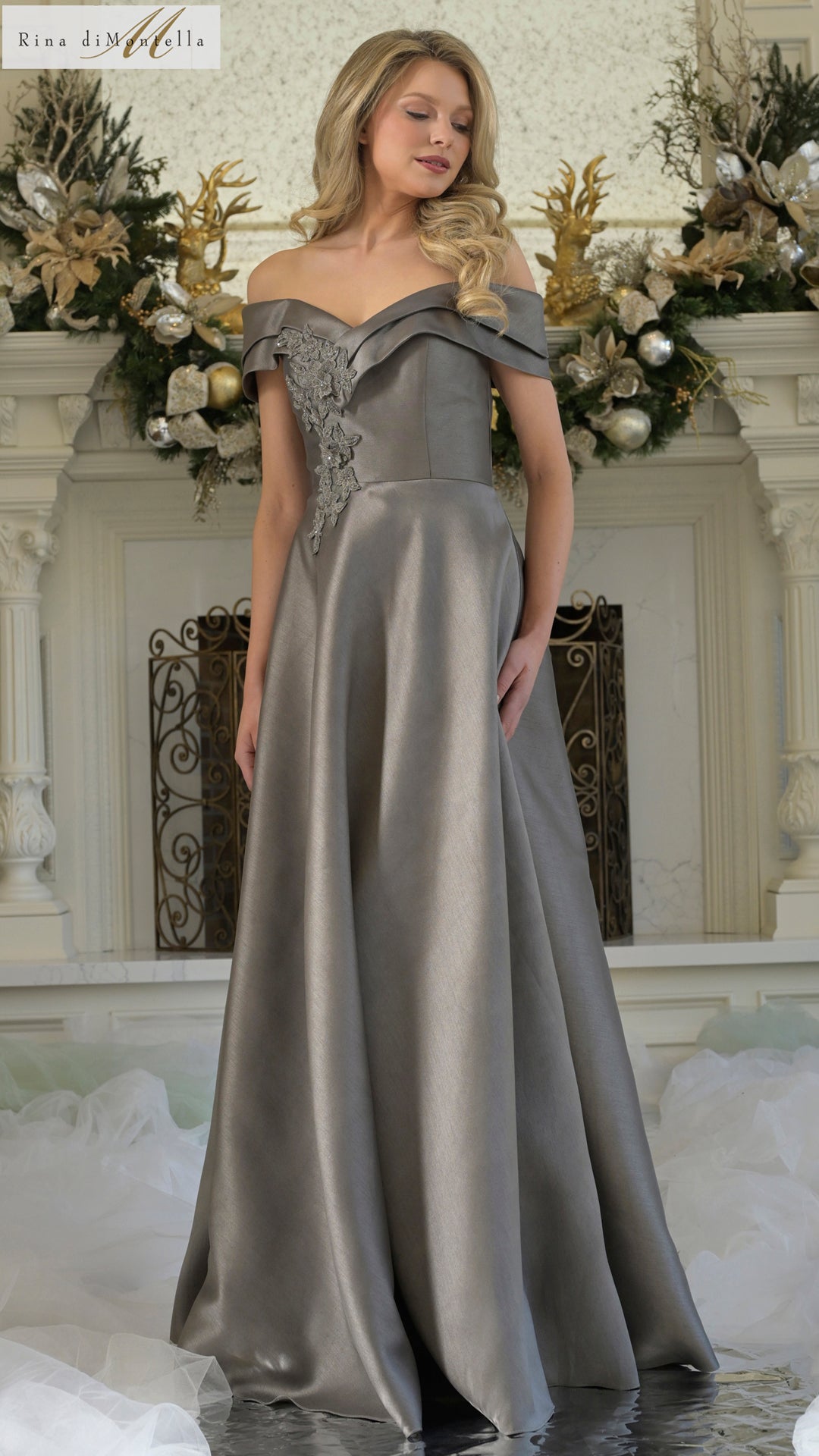 Rina di Montella RD3218 Formal Long A Line Evening Dress