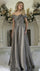 Formal Dresses Formal Long A Line Evening Dress Gunmetal