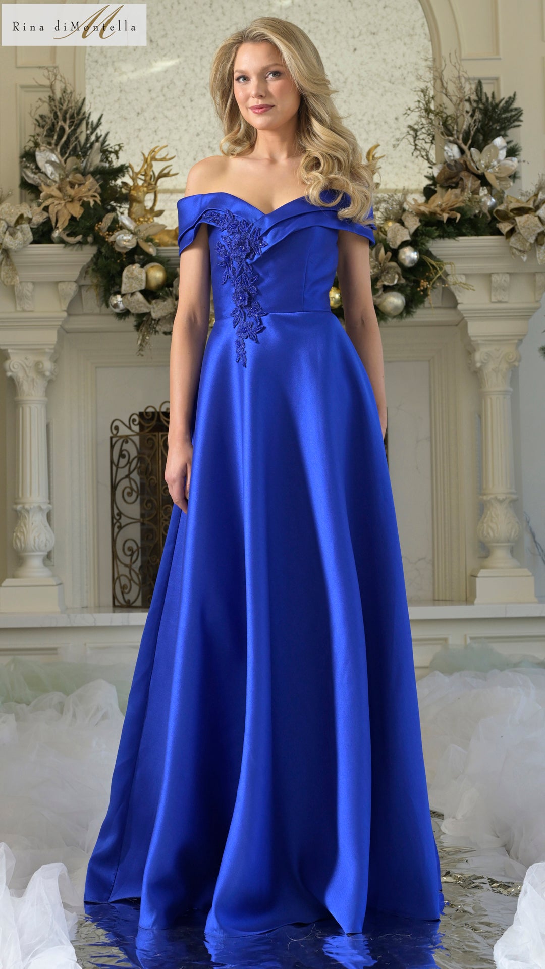 Rina di Montella RD3218 Formal Long A Line Evening Dress