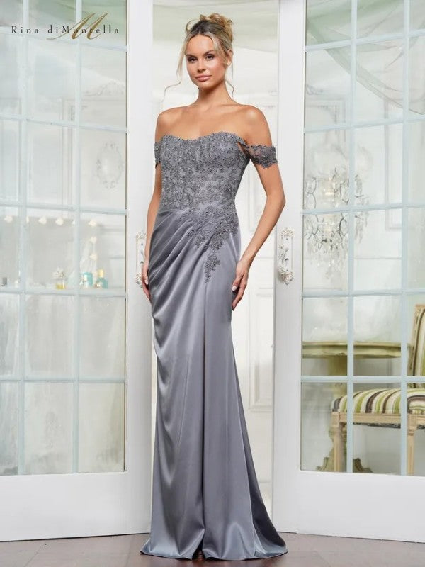 Formal Dresses Long Fitted Evening Formal Dress Slate Blue