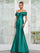 Formal Dresses Long Fitted Formal Dress Emerald