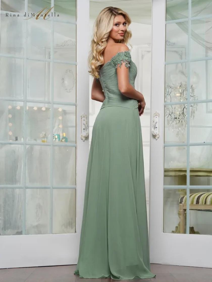 Rina di Montella RD3255 Long A Line Evening Formal Dress