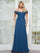 Plus Size Dresses Long Evening Formal Plus Size Dress Teal