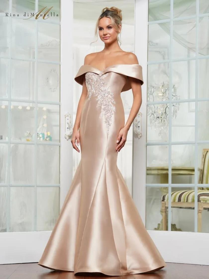 Rina di Montella RD3257 Long Fitted Formal Plus Size Dress