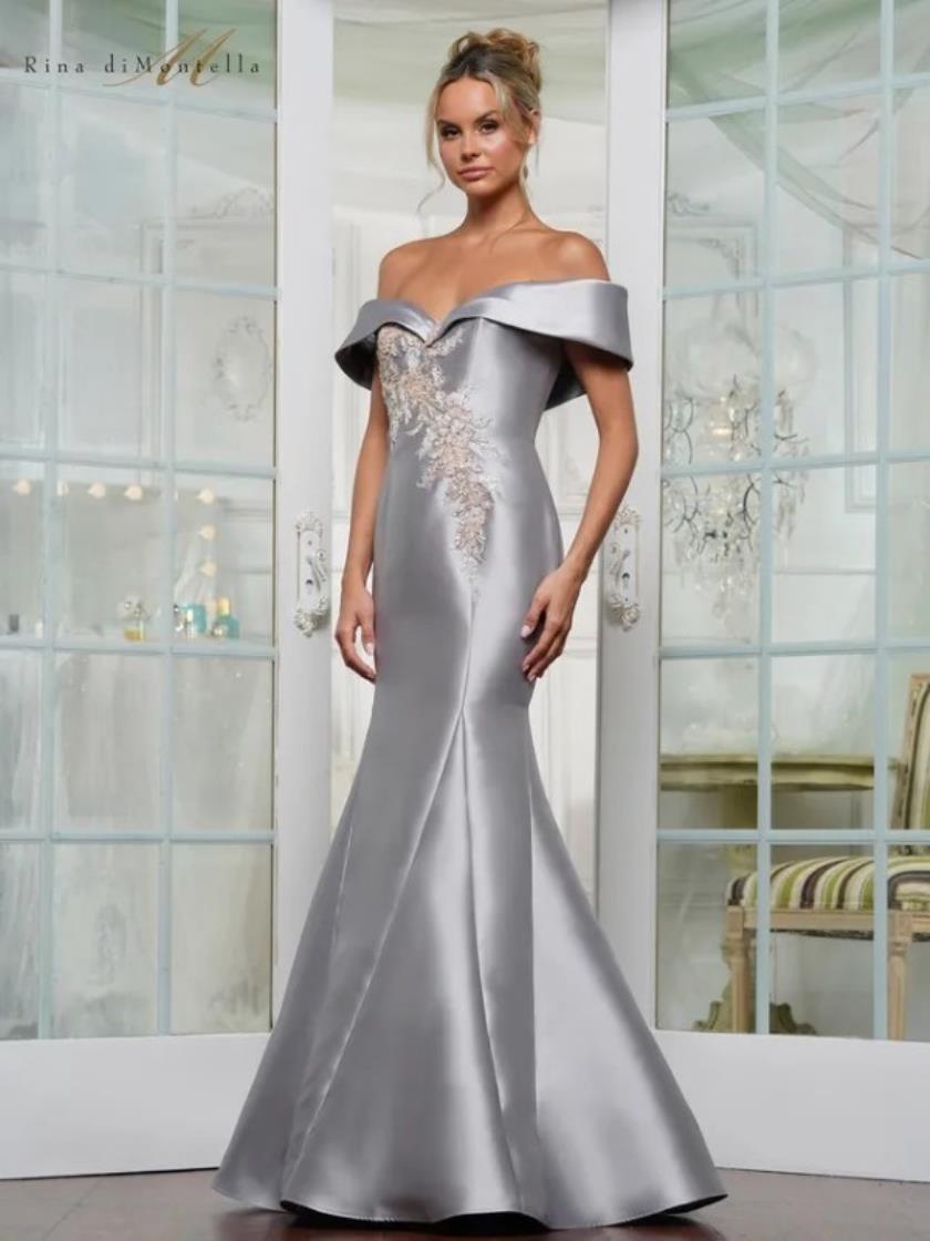 Rina di Montella RD3257 Long Fitted Formal Plus Size Dress