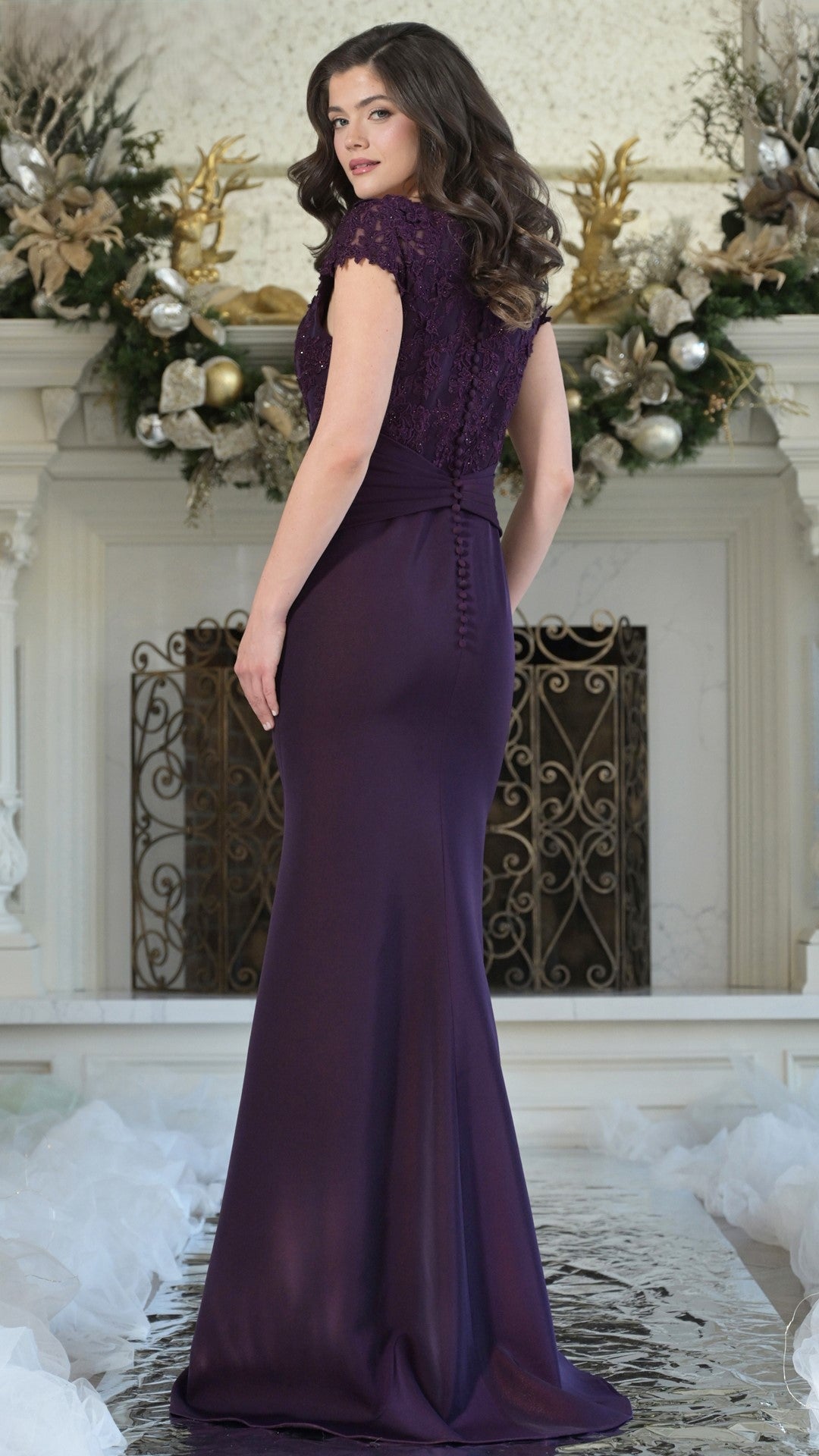 Formal Dresses A Line Formal Long Evening Dress Aubergine