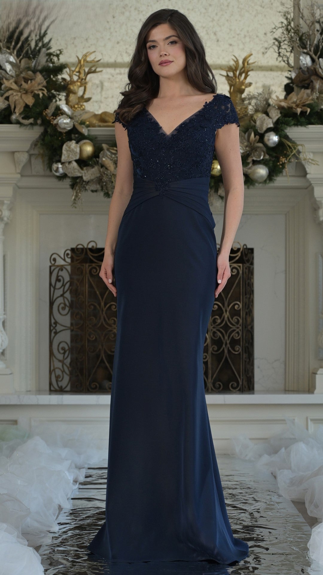 Formal Dresses A Line Formal Long Evening Dress Navy