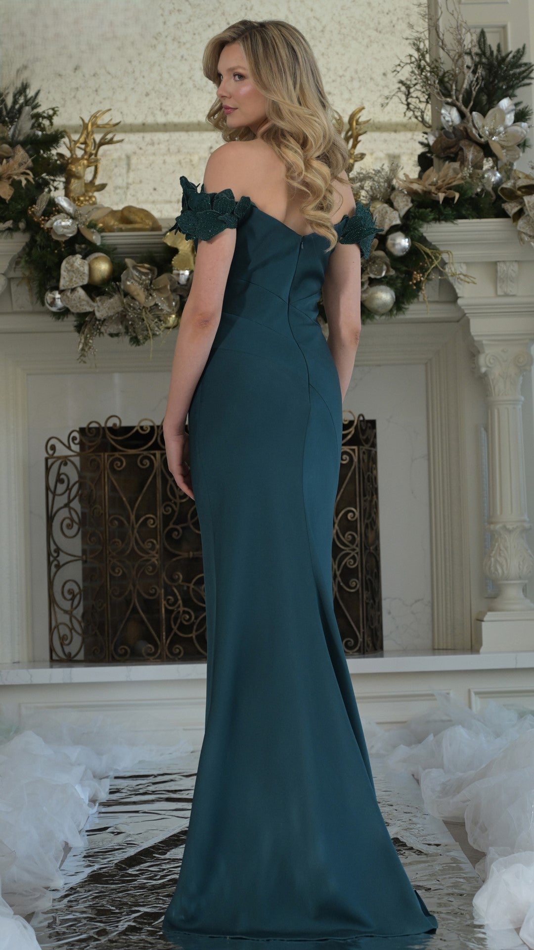Prom Dresses Fitted Long Evening Formal Prom Dress Forest