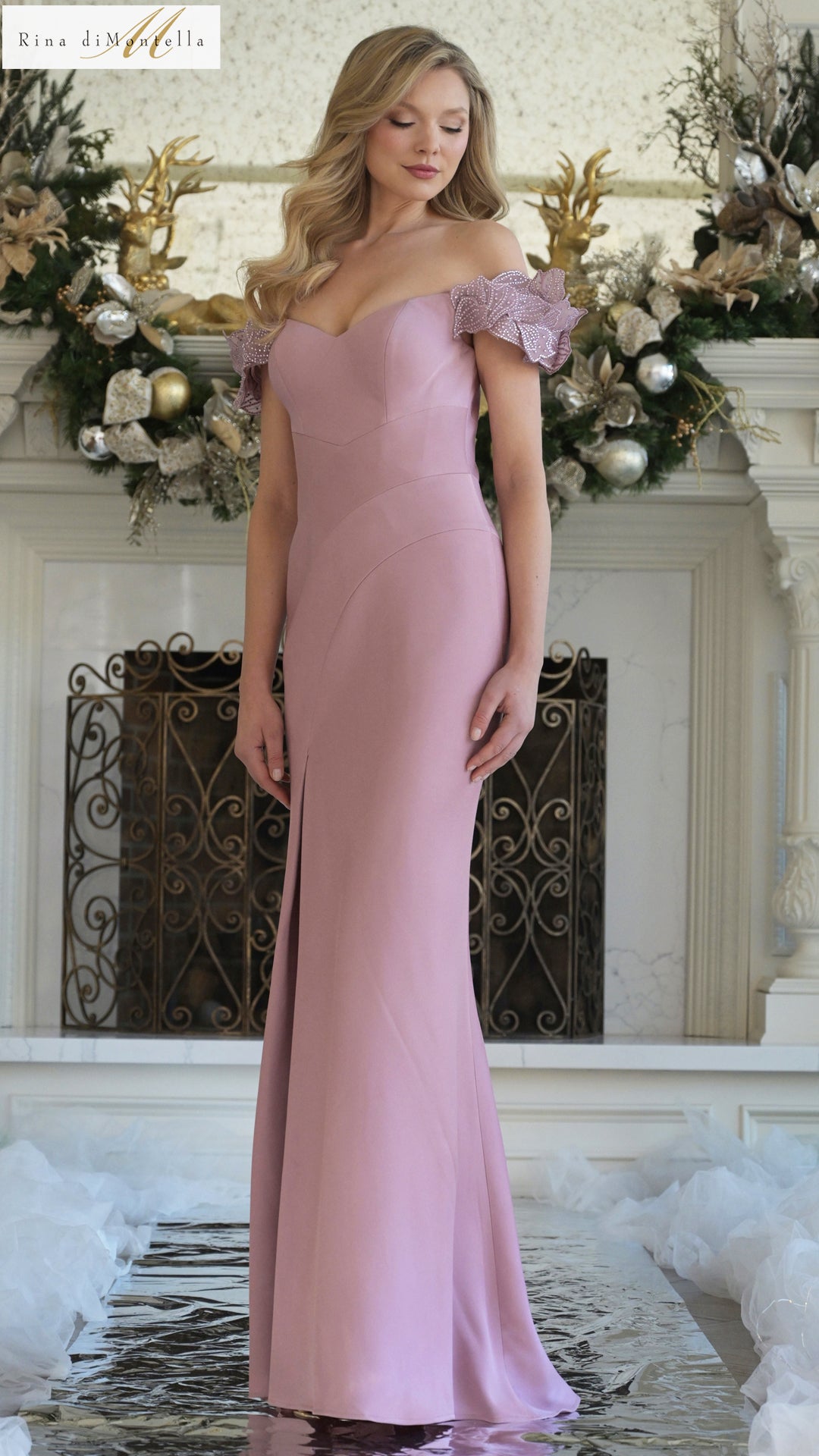 Rina di Montella RD3325 Fitted Long Evening Formal Prom Dress