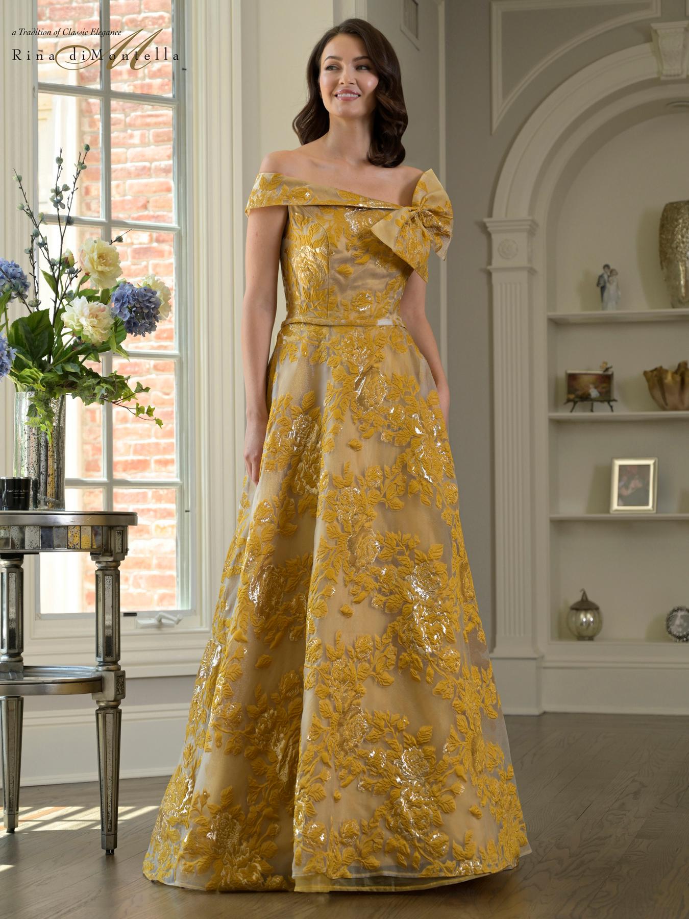 Formal Dresses Long Formal Fitted Prom Dress Gold