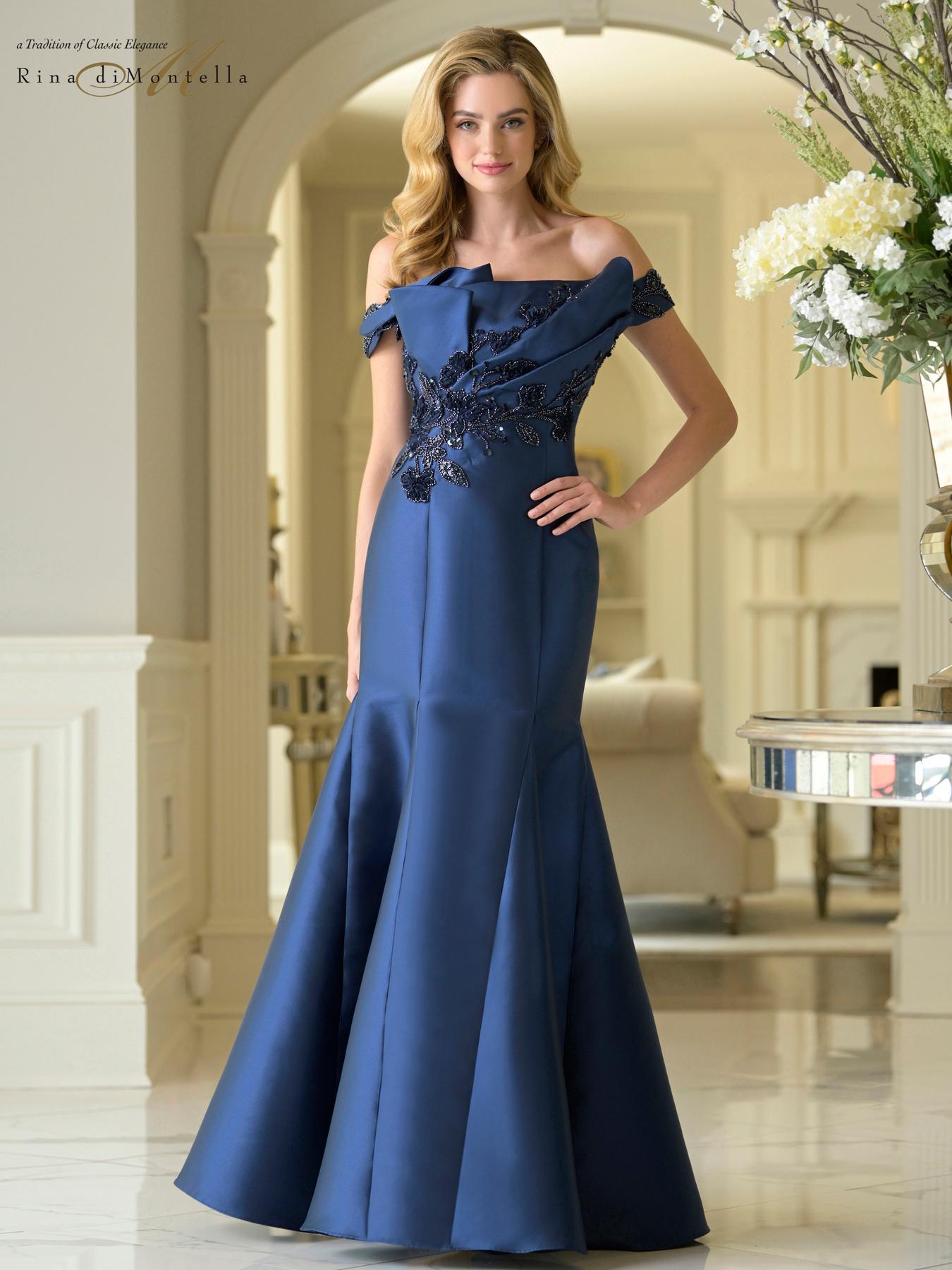 Prom Dresses Long Fitted Formal Prom Dress Navy