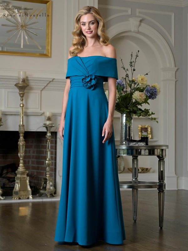 Rina di Montella RD3423 Long Formal A Line Evening Dress