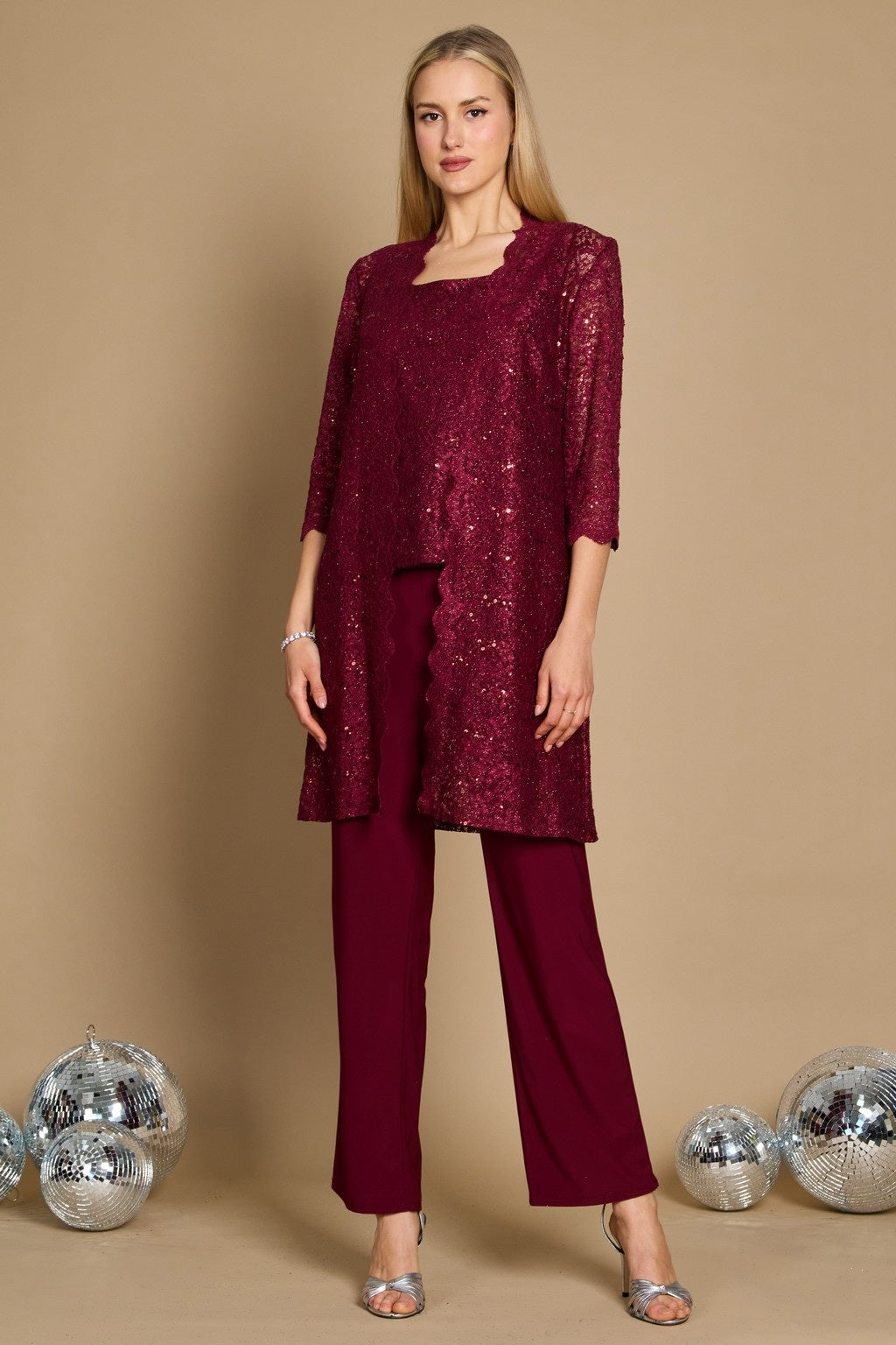 R&M Richards 1993W Plus Size Formal Pant Suit Mother of the Bride