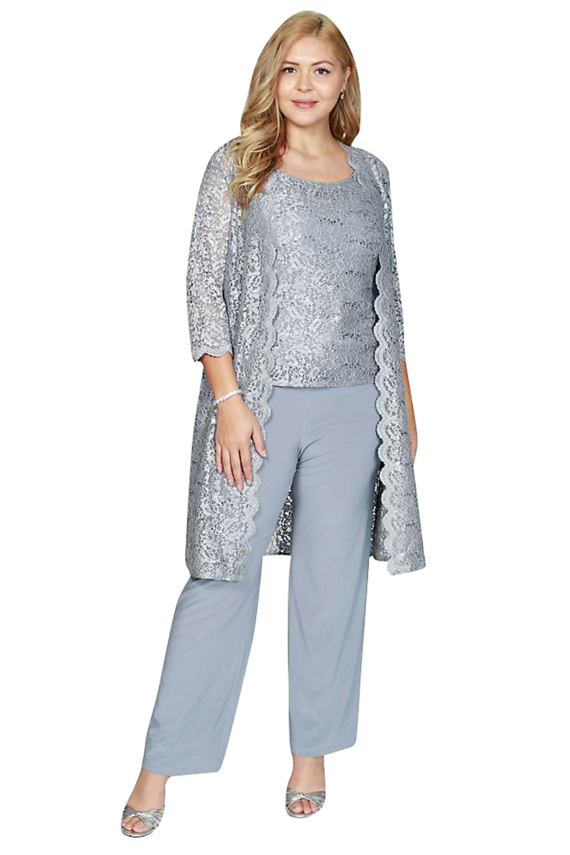 R&M Richards 1993W Plus Size Formal Pant Suit Mother of the Bride