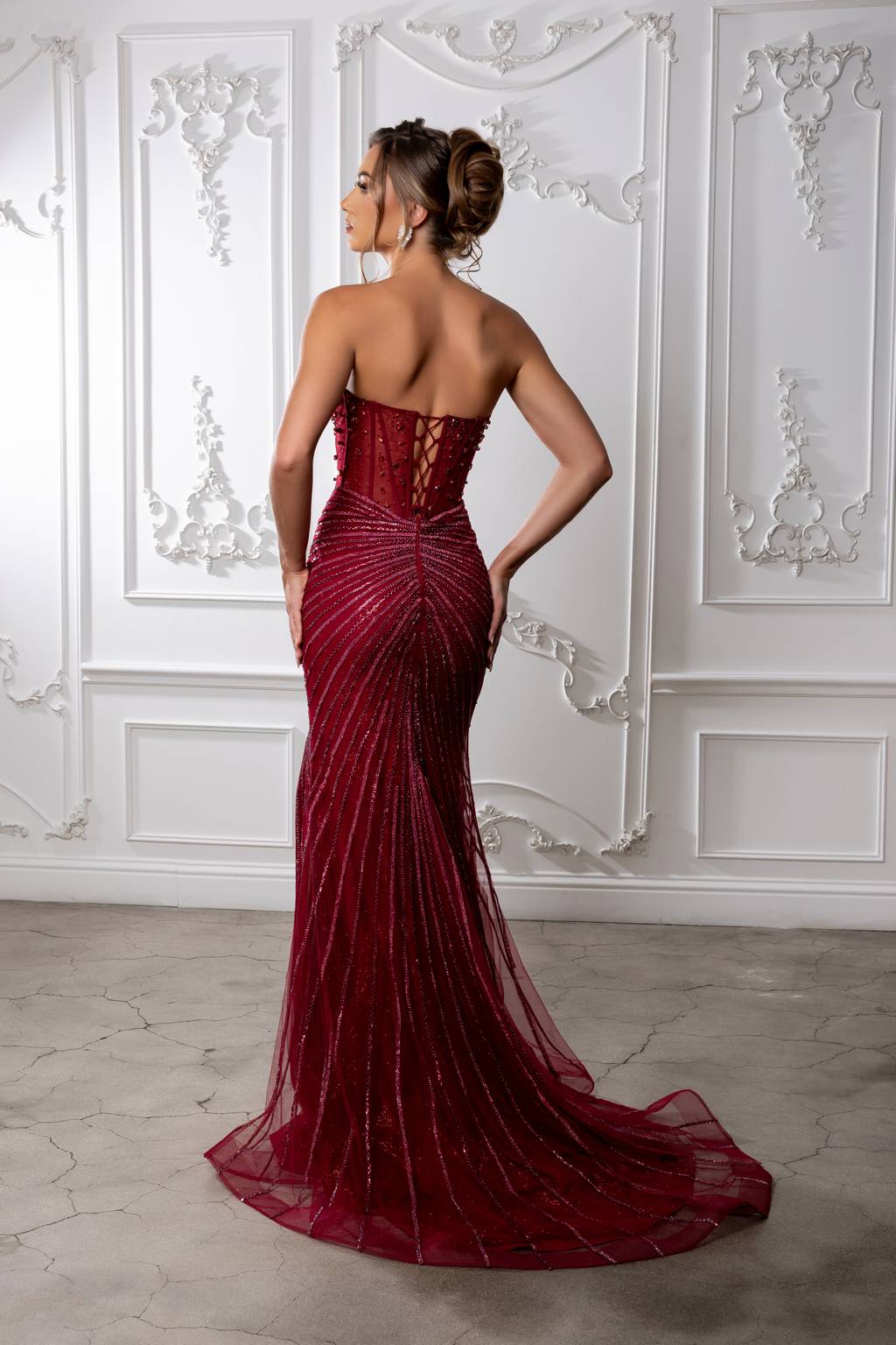 Sweetheart Floor-Length Tulle Prom Sheath Column May Queen RQ8216