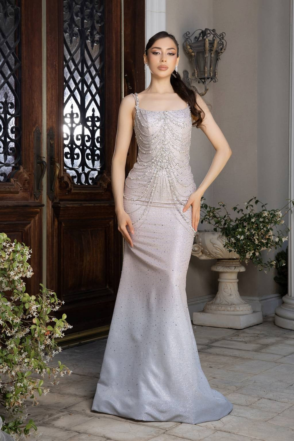 trumpet mermaid sequin dress Scoop Floor-Length Sequin Prom Mermaid Trumpet May Queen RQ8220