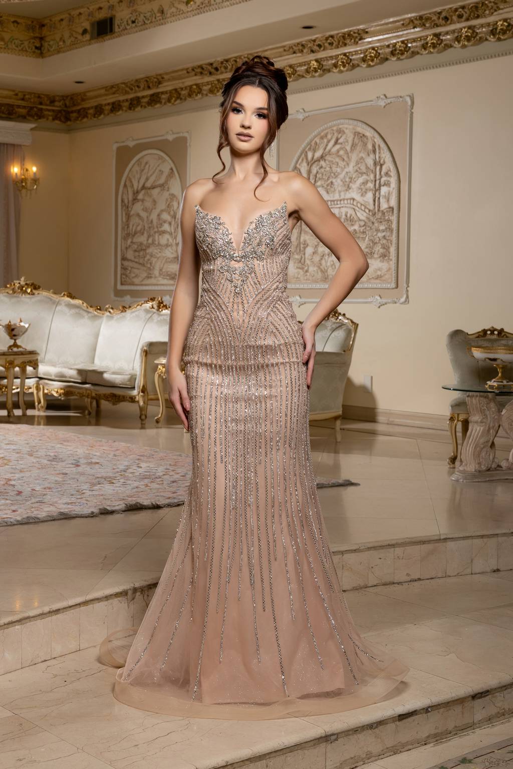 Sweetheart Floor-Length Tulle Prom Mermaid May Queen RQ8225
