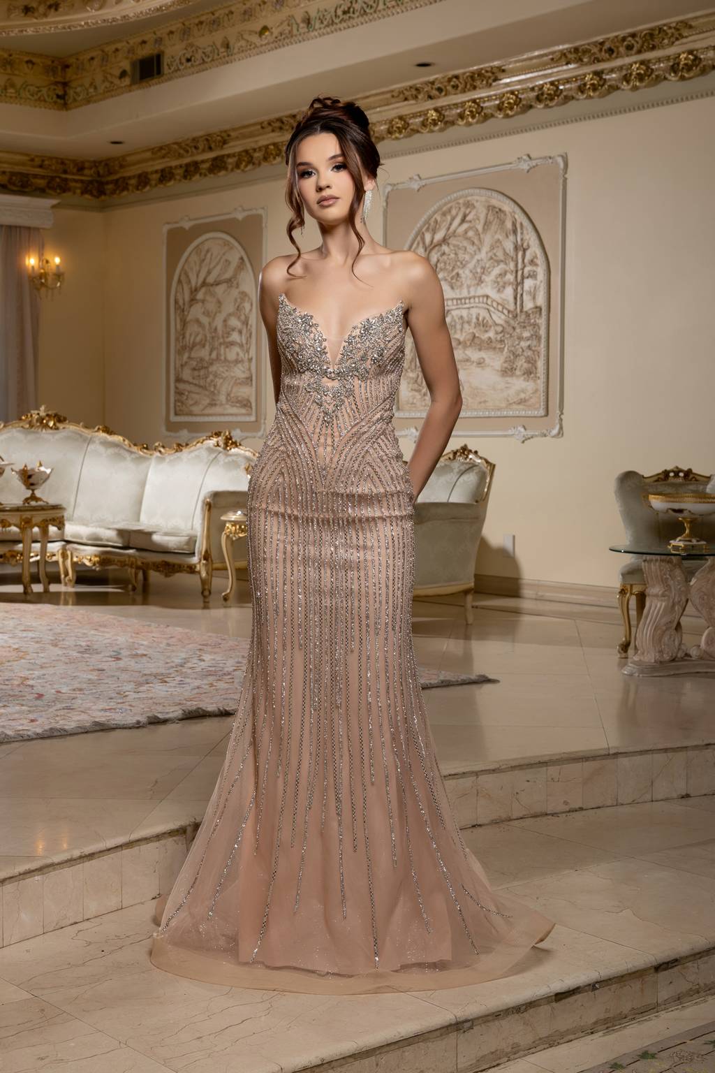 Sweetheart Floor-Length Tulle Prom Mermaid May Queen RQ8225