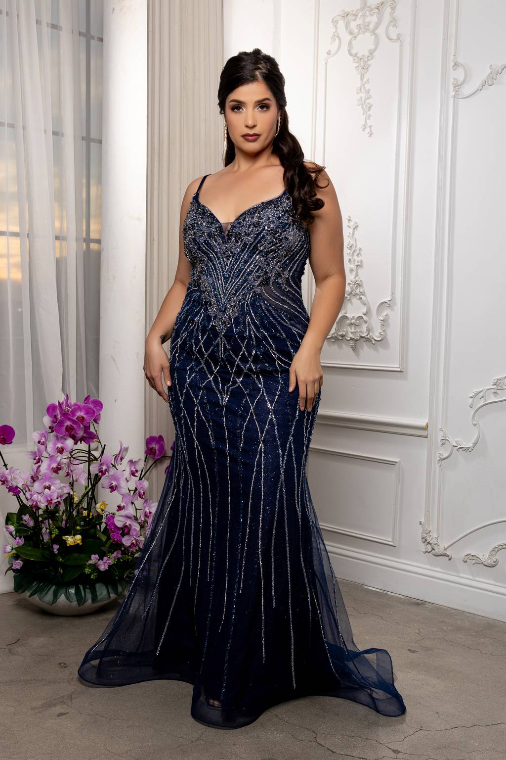 Sweetheart Floor-Length Tulle Prom Mermaid Dress May Queen RQ8226