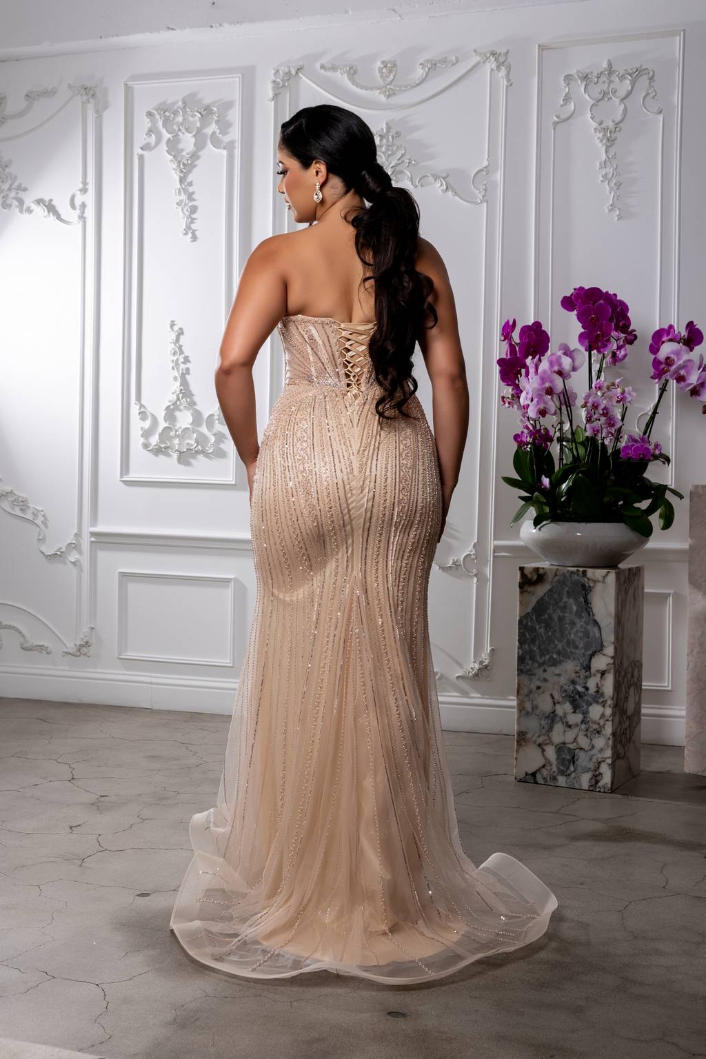Sweetheart Floor-Length Tulle Prom Mermaid Dress May Queen RQ8228