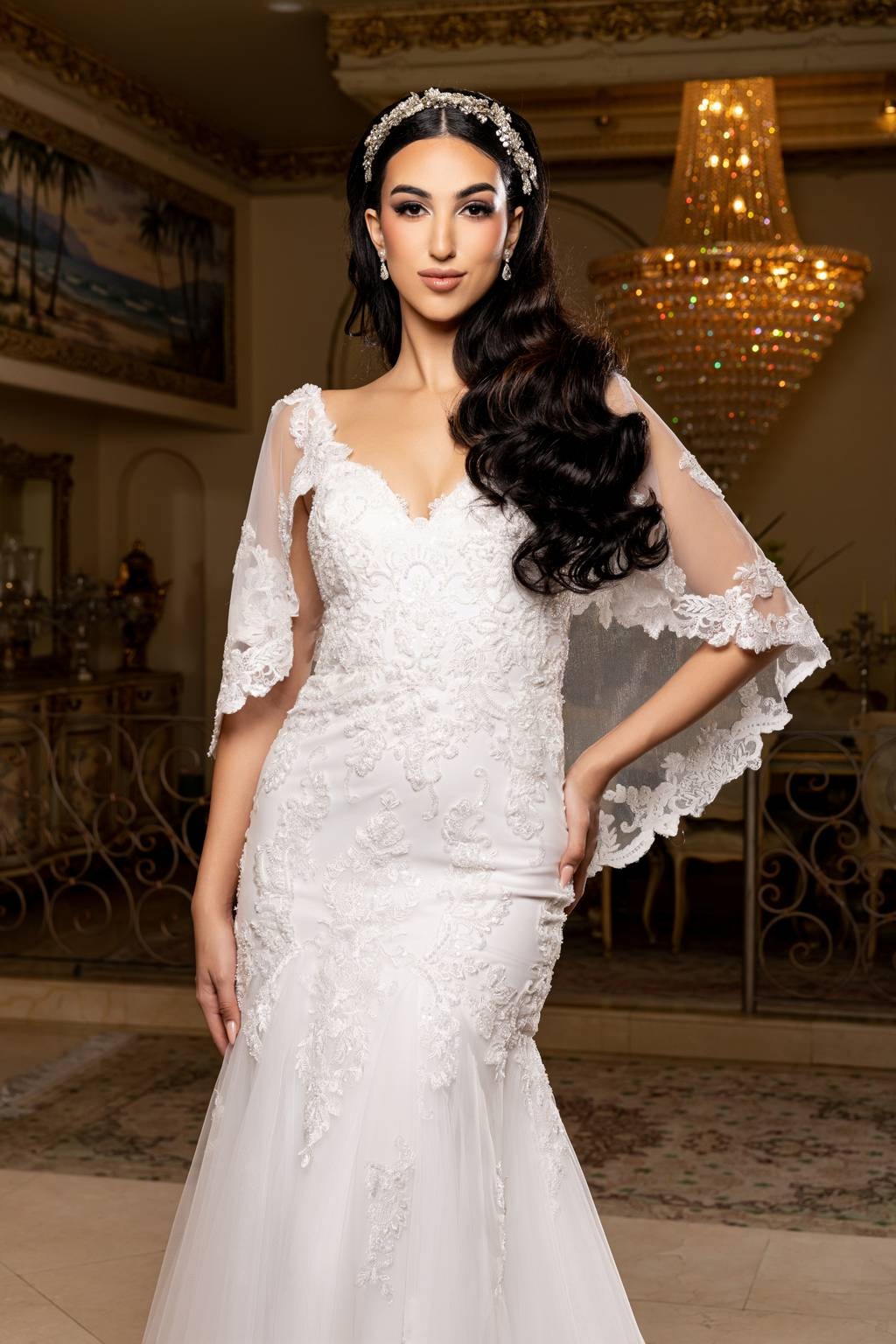 Sweetheart Floor-Length Lace Bridal Dress Mermaid May Queen RQ8271