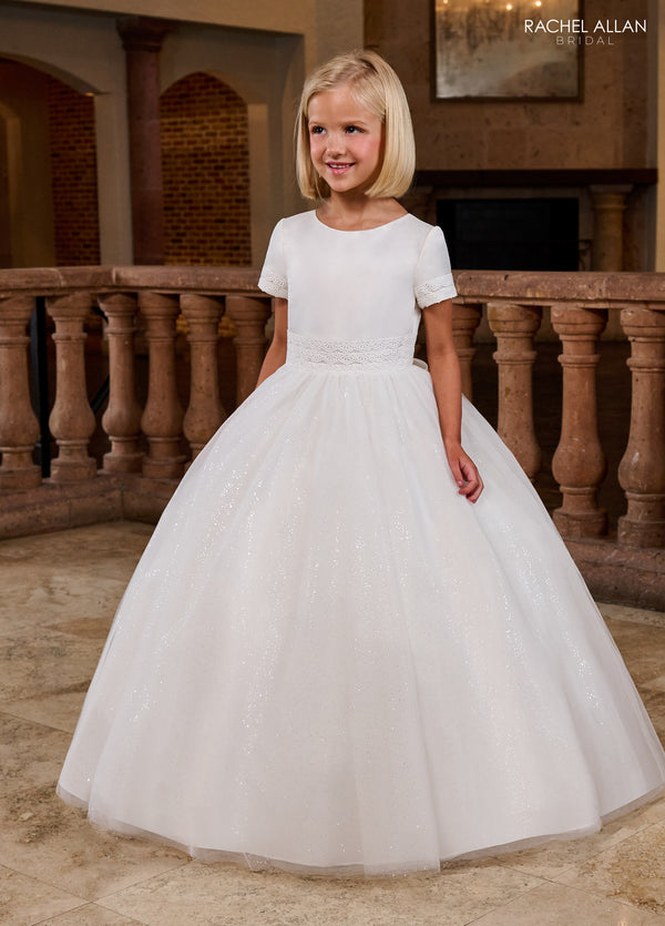Rachel Allan RB9172 Glitter Long Ball Gown Flower Girl Dress