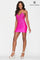 Cocktail Dresses Short Homecoming Fitted Cocktail Beaded Dress Hot Pink