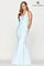 Prom Dresses Long Beaded Formal Mermaid Prom Dress Light Blue