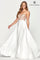 Prom Dresses Prom Long Formal Beaded A Line Corset Dress Ivory/Rose Gold