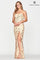 Prom Dresses  Prom Fitted Slit Long Formal Sequin Dress Nude/Gold