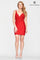 Cocktail Dresses Fitted Lace Applique Short Bodycon Cocktail Dress Ruby