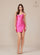 Cocktail Dresses Slit Short Fitted Cocktail Dress Hot Pink
