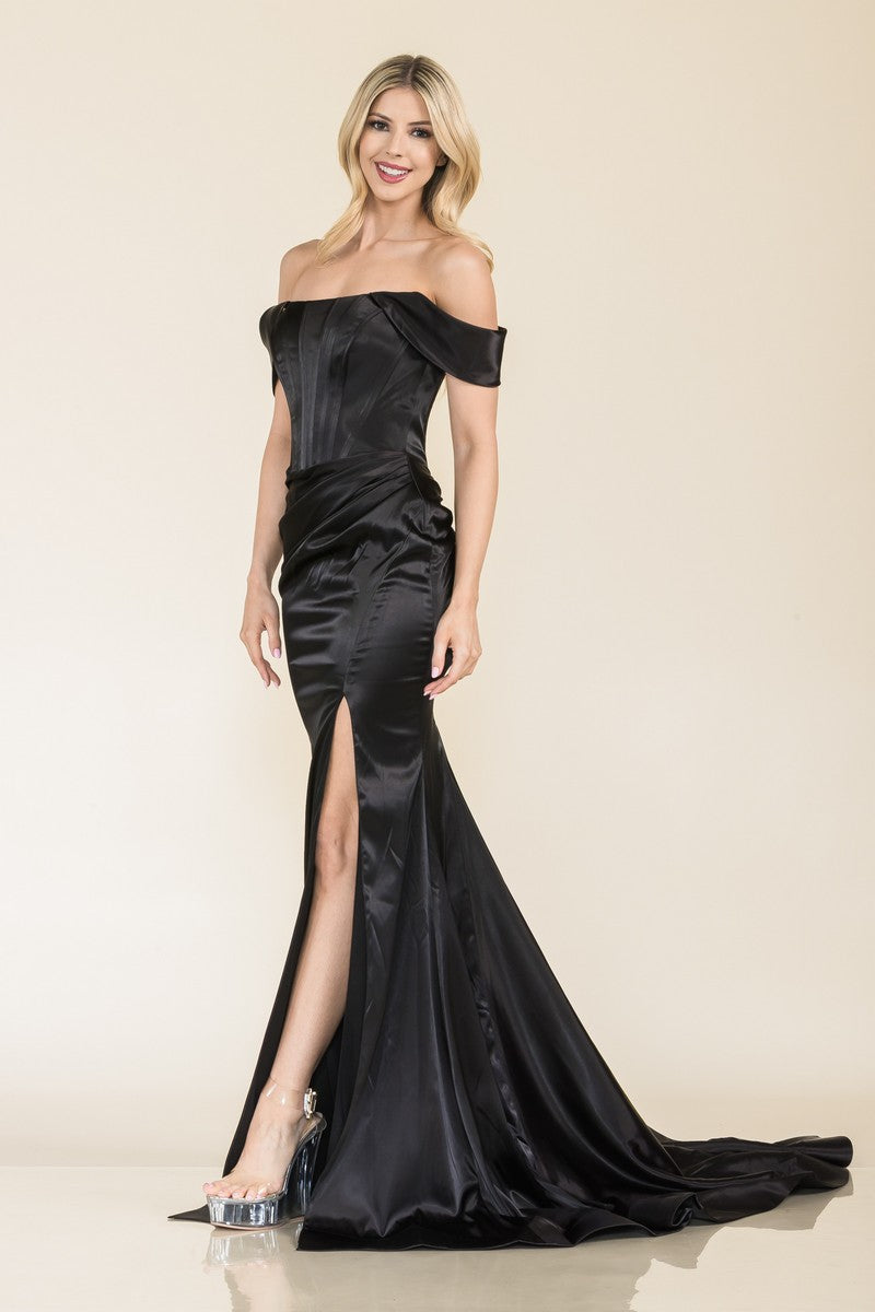 Prom Dresses Long Fitted Formal Prom Dress Black